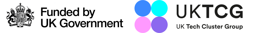 Funded by UK Government and the UK Tech Cluster Group logos